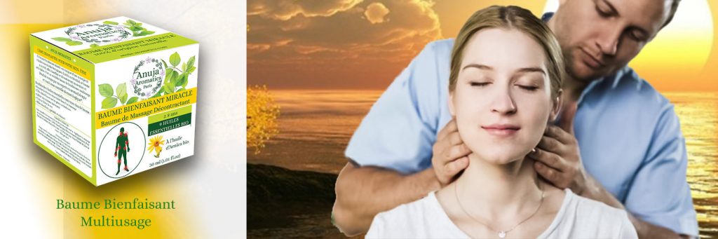massage de la nuque avec Baume Miracle